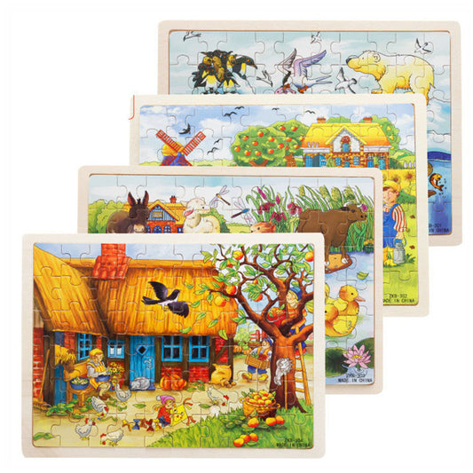 Puzzle Infantil em Madeira 60 Peças – Educativo e Divertido