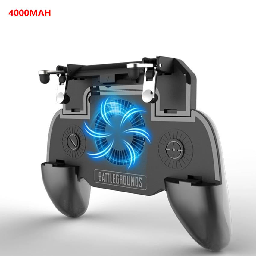 Comando Gaming 5-em-1 para Telemóvel com Ventoinha e PowerBank – Controlo para Jogos Mobile
