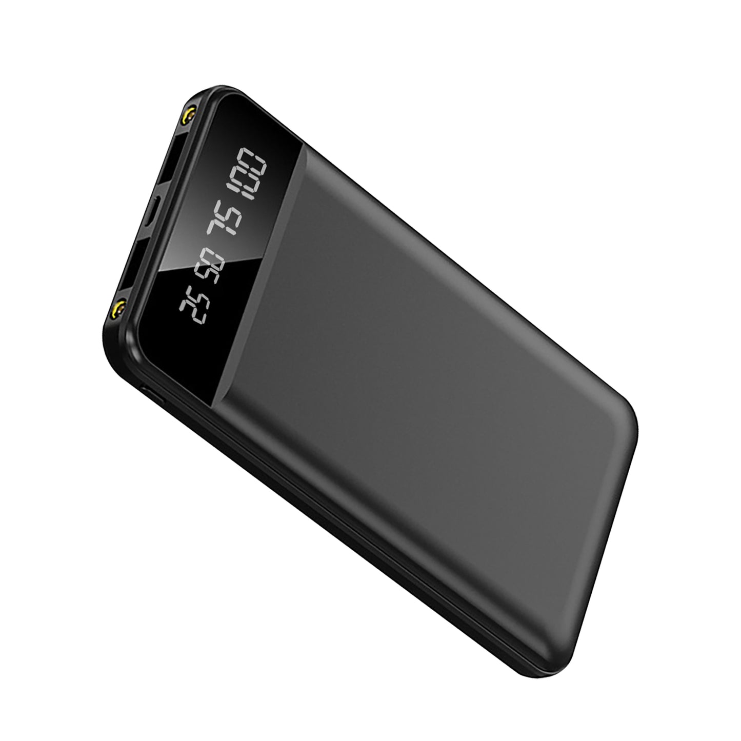 Power Bank 10000mAh Ultra Fino – Bateria Portátil com 2 USB e Lanterna LED