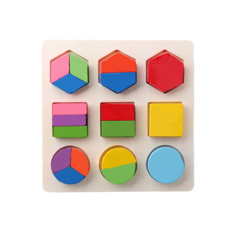 Puzzle Montessori Infantil – Reconhecimento de Formas e Cores