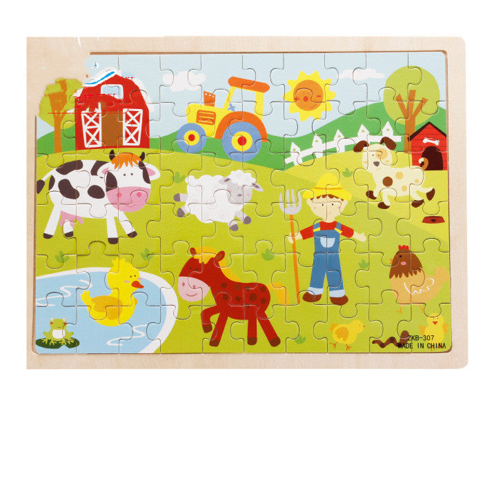 Puzzle Infantil em Madeira 60 Peças – Educativo e Divertido
