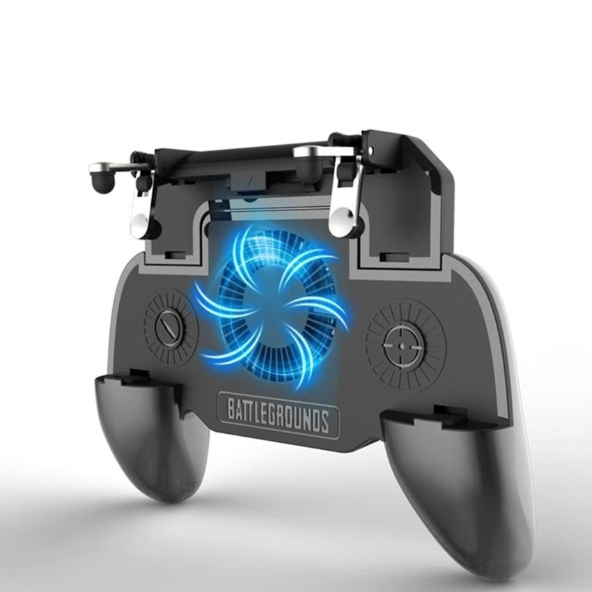 Comando Gaming 5-em-1 para Telemóvel com Ventoinha e PowerBank – Controlo para Jogos Mobile