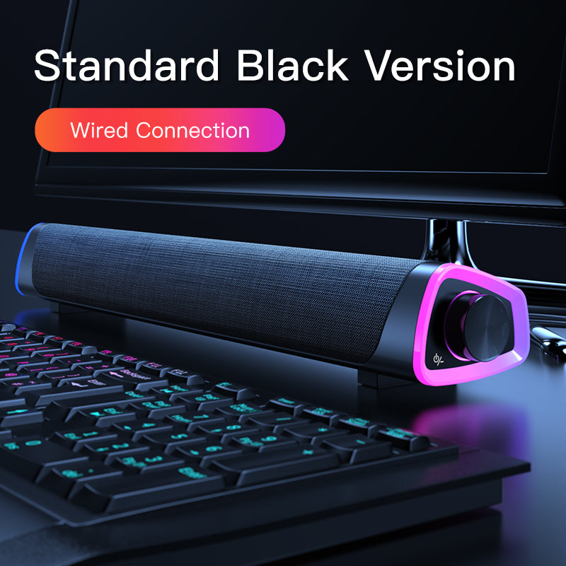 Barra de Som 4D Stereo para PC e Laptop – Coluna Bluetooth com Subwoofer