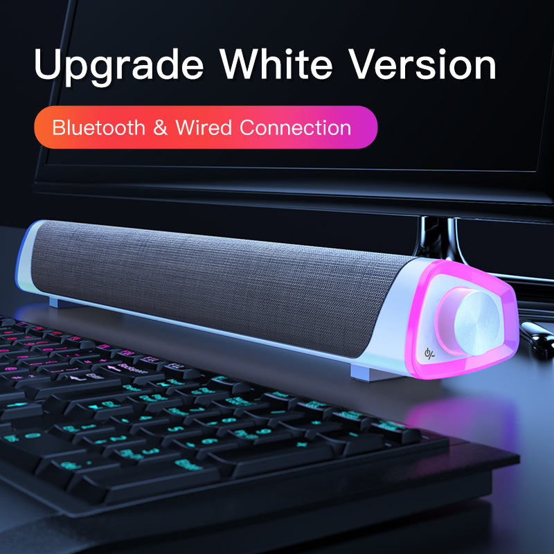 Barra de Som 4D Stereo para PC e Laptop – Coluna Bluetooth com Subwoofer