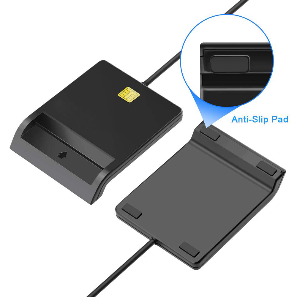 Leitor de Cartão Inteligente USB para Cartões com Chip