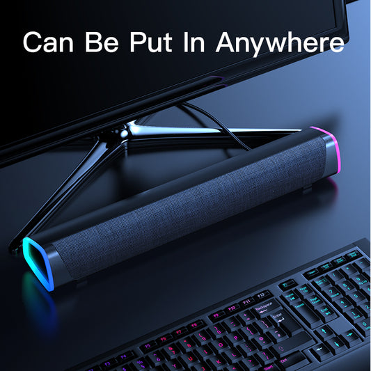 Barra de Som 4D Stereo para PC e Laptop – Coluna Bluetooth com Subwoofer