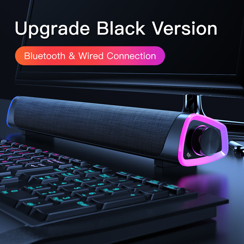Barra de Som 4D Stereo para PC e Laptop – Coluna Bluetooth com Subwoofer
