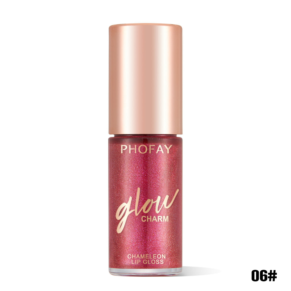 Brilho Labial PHOFAY Hidratante com Efeito Shimmer