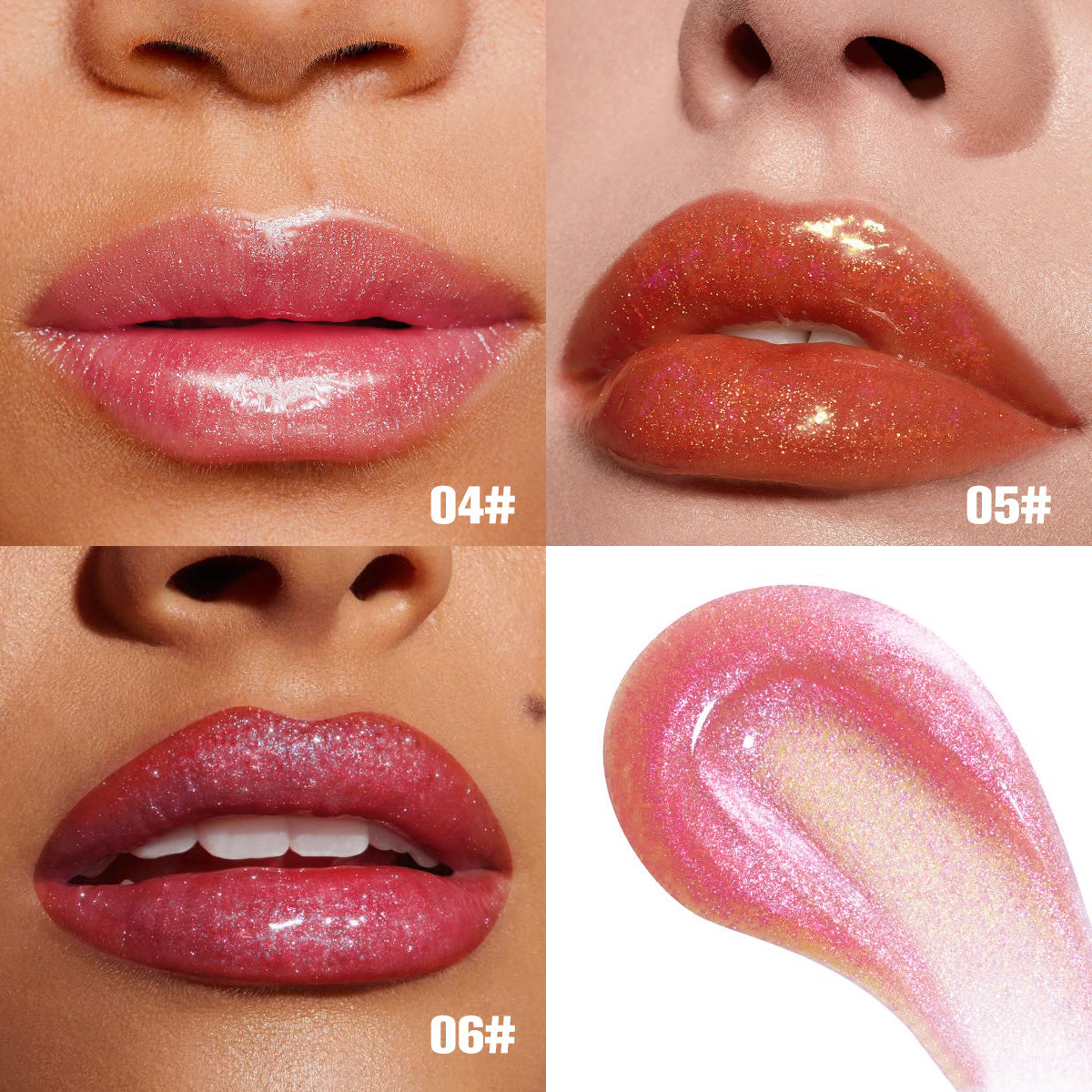 Brilho Labial PHOFAY Hidratante com Efeito Shimmer
