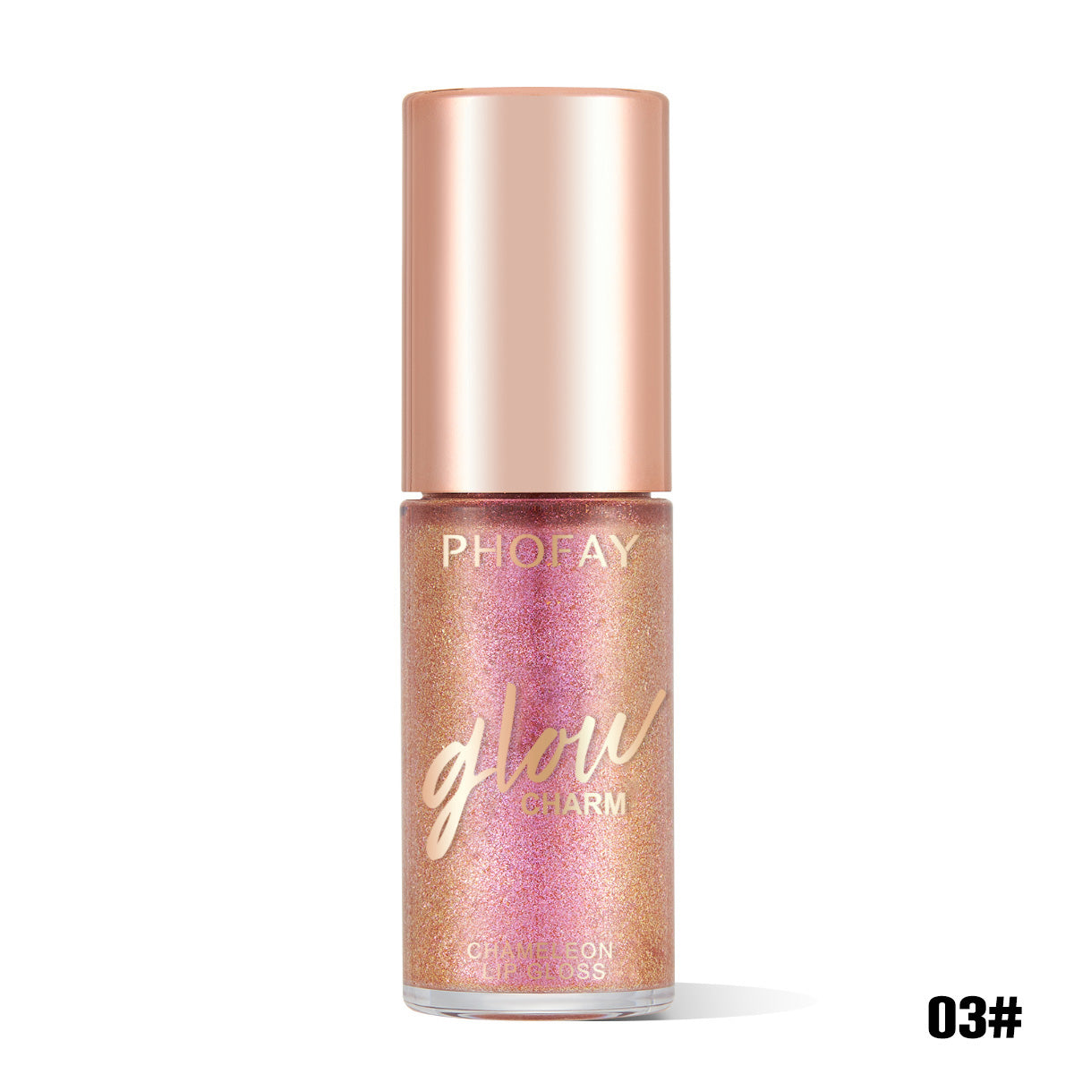 Brilho Labial PHOFAY Hidratante com Efeito Shimmer