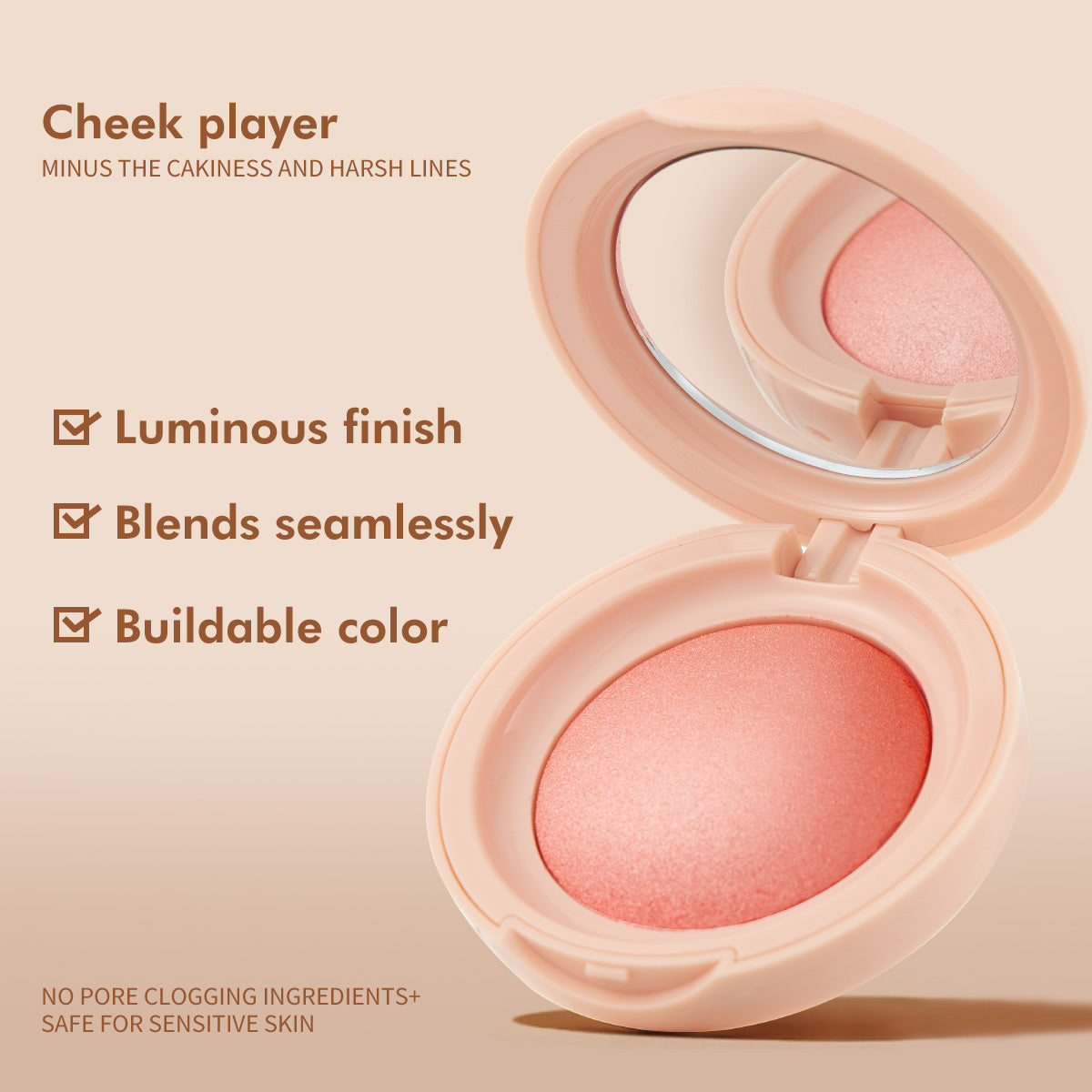 Blush Iluminador PHOFAY – Efeito Luminoso Natural