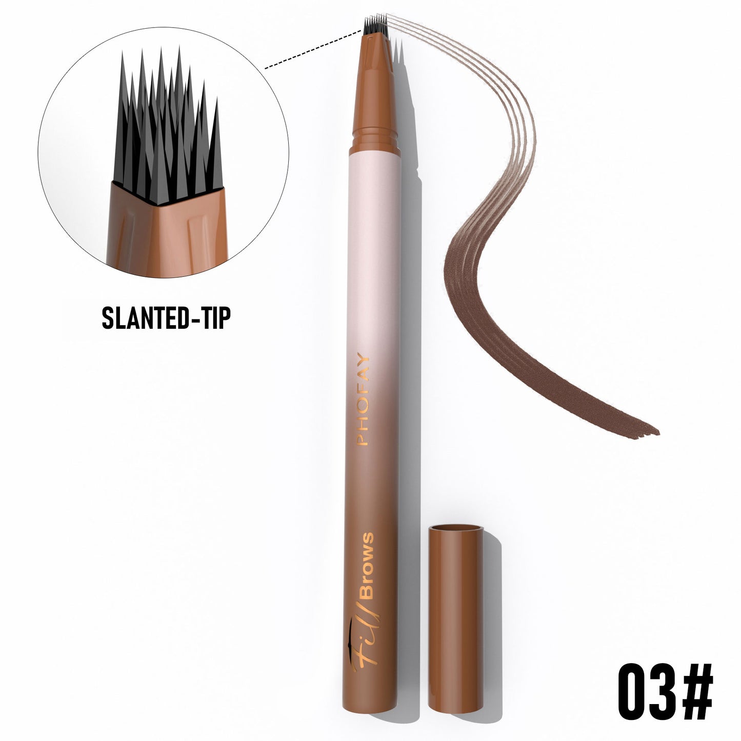 Lápis de Sobrancelhas PHOFAY Waterproof – Efeito Natural