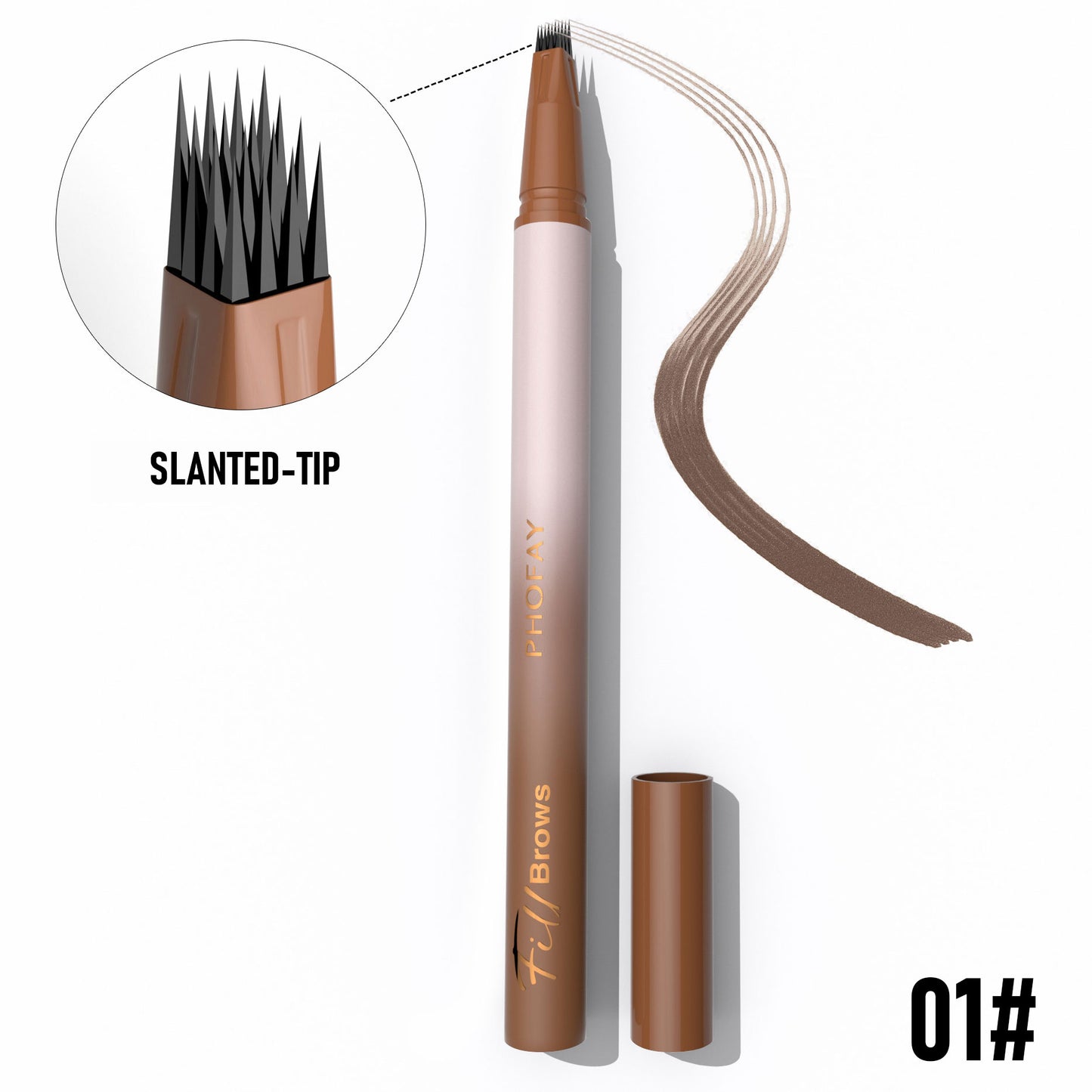 Lápis de Sobrancelhas PHOFAY Waterproof – Efeito Natural