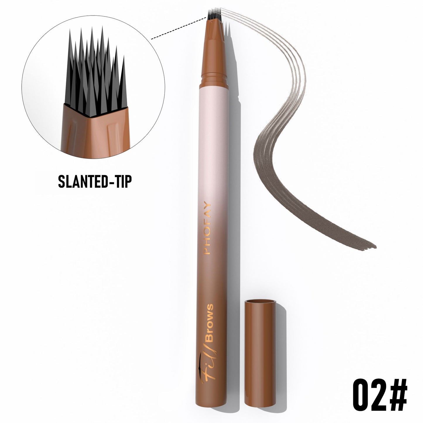 Lápis de Sobrancelhas PHOFAY Waterproof – Efeito Natural