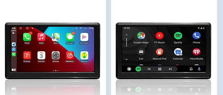 Ecrã CarPlay Portátil para Carro (Android Auto & Bluetooth)
