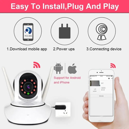 Câmara de Segurança WiFi para Casa – Vigilância Inteligente com Acesso pelo Telemóvel
