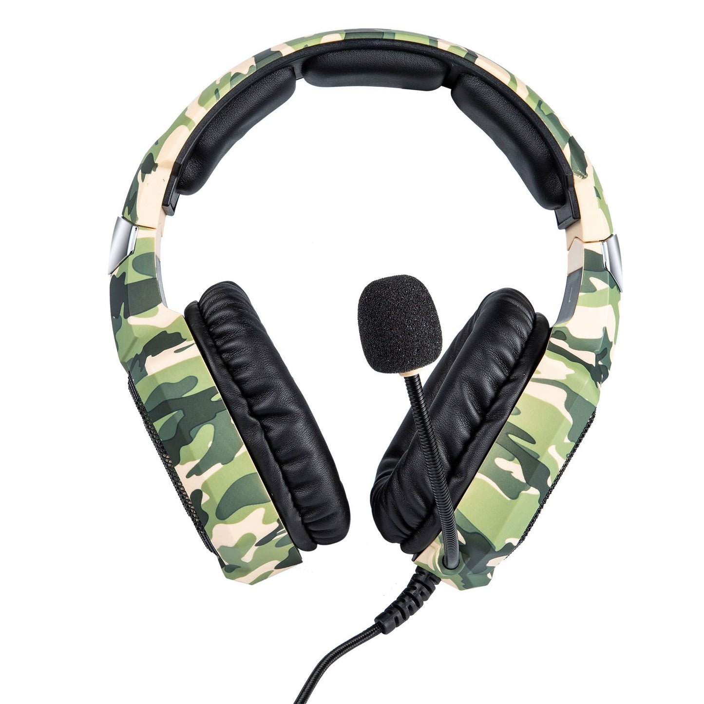 Headphones Gaming K8 Camuflados – Auscultadores com Som Estéreo para Jogos