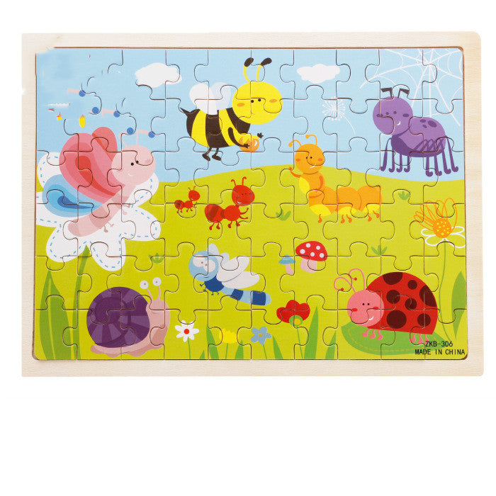 Puzzle Infantil em Madeira 60 Peças – Educativo e Divertido