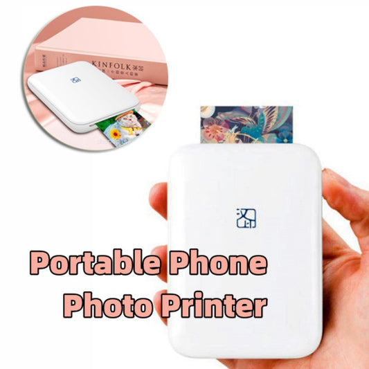 Mini Impressora Fotográfica Portátil Sem Fios – Impressão a Cores por Bluetooth ou USB ️
