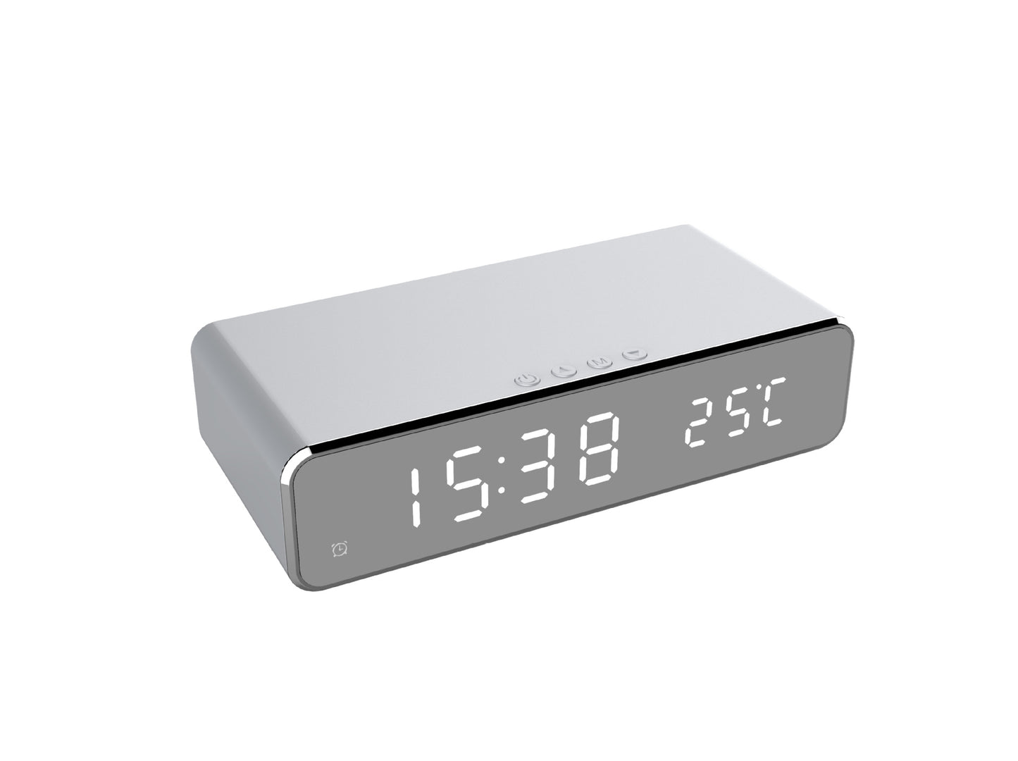 Relógio Digital LED com Carregamento Wireless