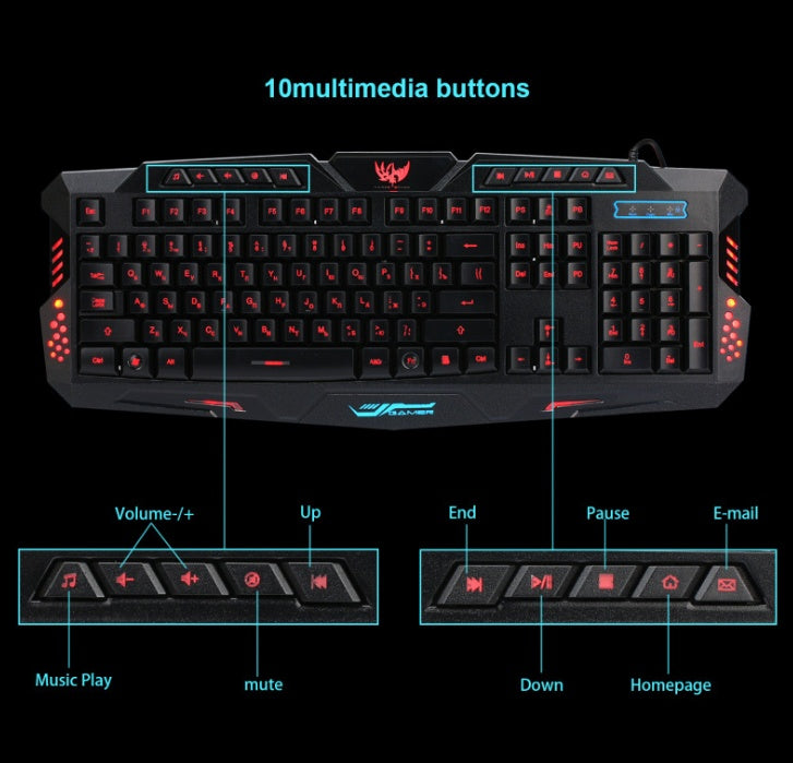 Kit Gaming RGB – Teclado Retroiluminado + Rato