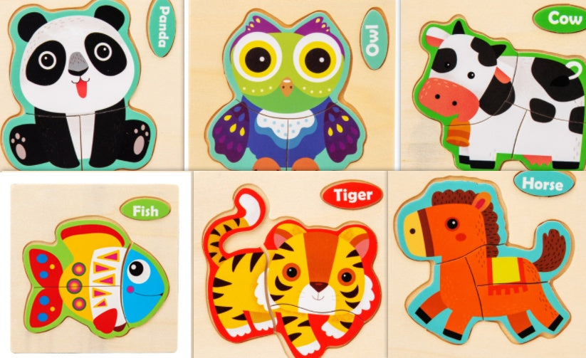 Puzzle 3D Infantil – Brinquedo Educativo Divertido