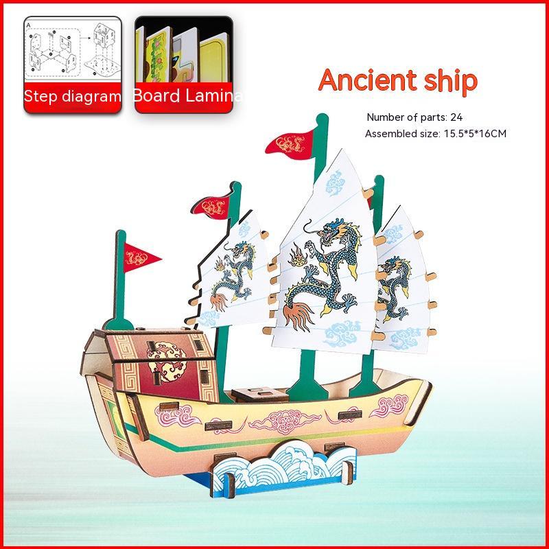 Navio Pirata em Madeira – Modelo Decorativo para Montar