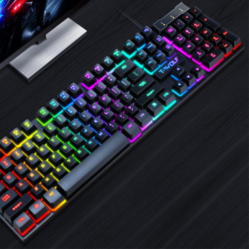 Teclado Gaming RGB com Iluminação LED c/ Rato