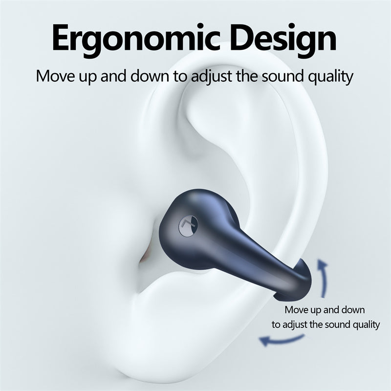 Auriculares Wireless Bluetooth 5.3 com Controlo Touch