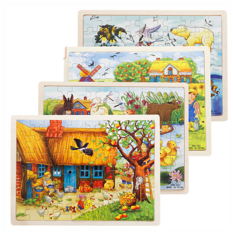 Puzzle Infantil em Madeira 60 Peças – Educativo e Divertido