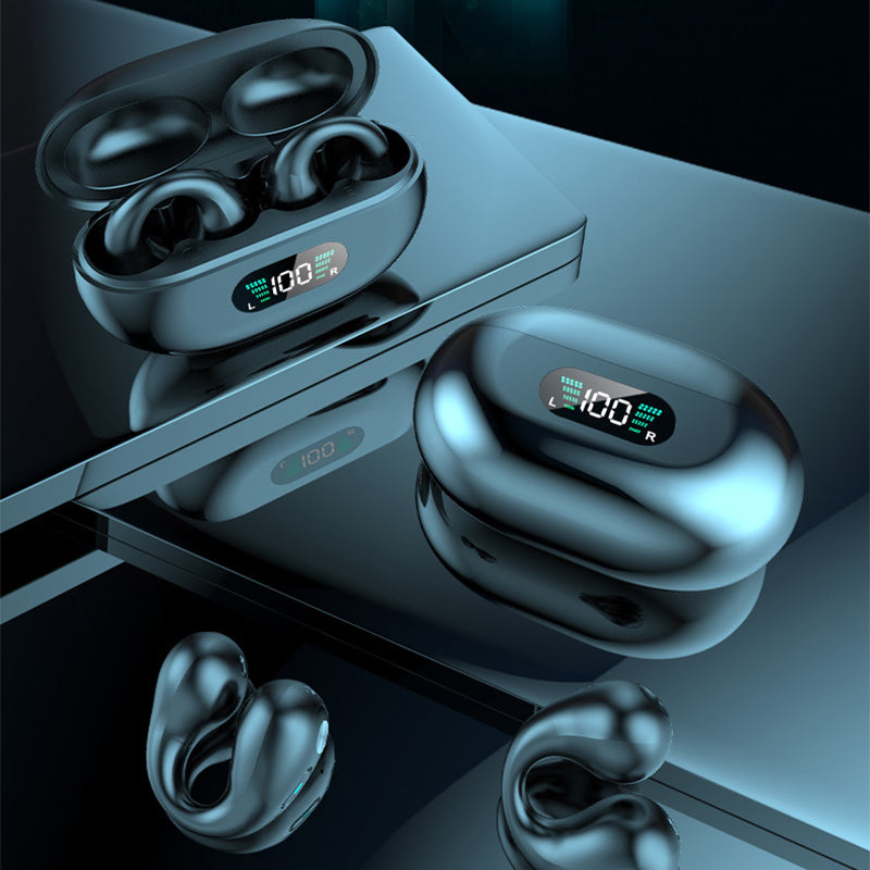 Auriculares Wireless Bluetooth 5.3 com Controlo Touch