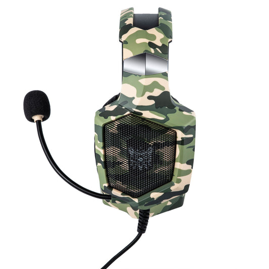 Headphones Gaming K8 Camuflados – Auscultadores com Som Estéreo para Jogos