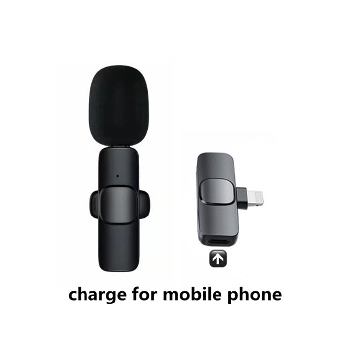 Microfone de Lapela Sem Fios para Telemóvel Smartphone