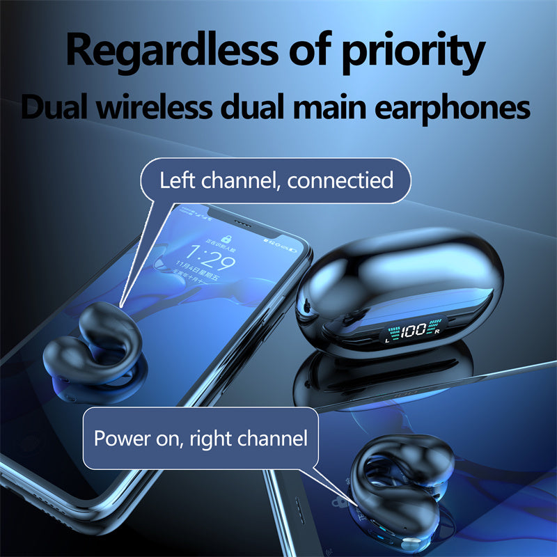 Auriculares Wireless Bluetooth 5.3 com Controlo Touch