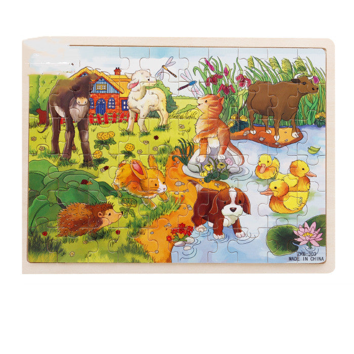 Puzzle Infantil em Madeira 60 Peças – Educativo e Divertido