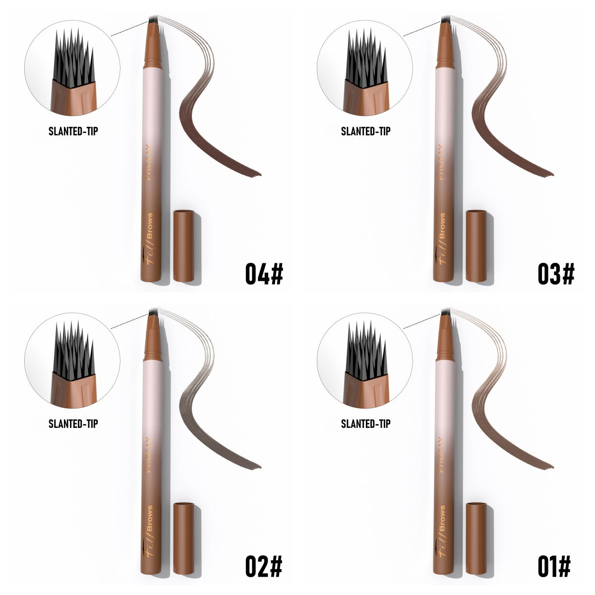 Lápis de Sobrancelhas PHOFAY Waterproof – Efeito Natural
