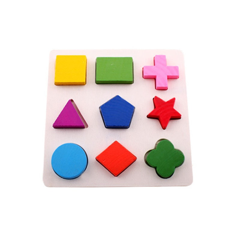 Puzzle Montessori Infantil – Reconhecimento de Formas e Cores