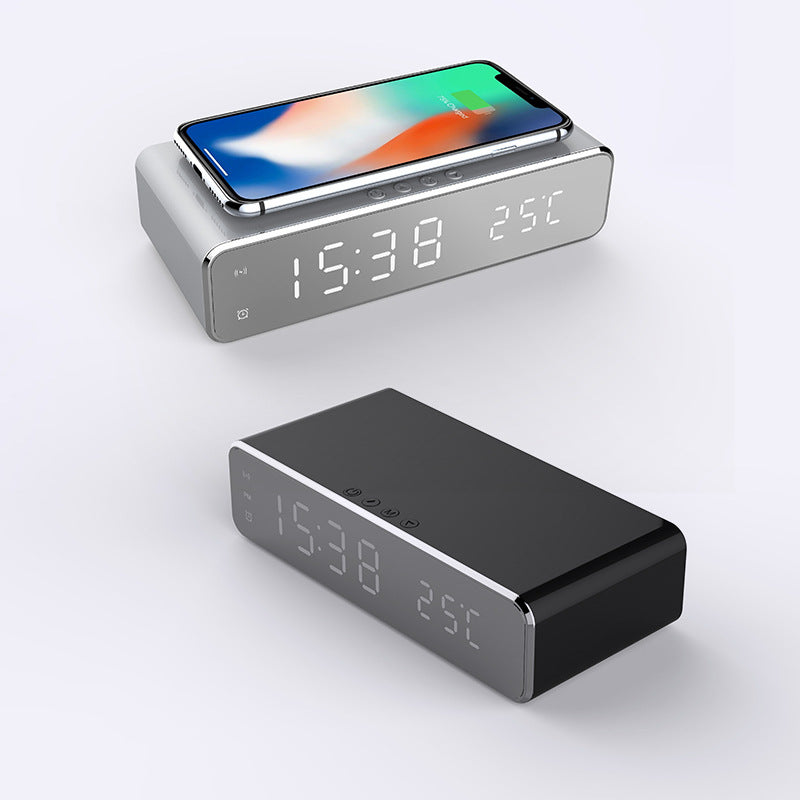 Relógio Digital LED com Carregamento Wireless