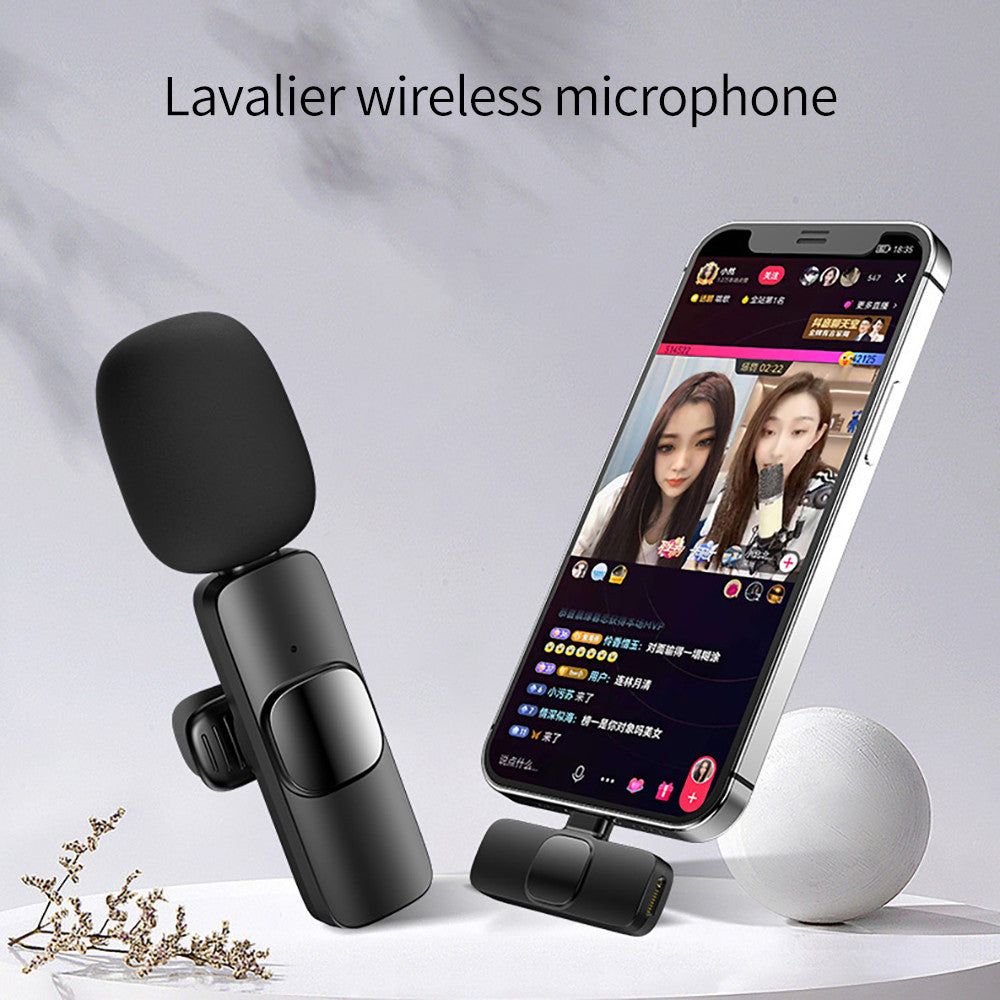Microfone de Lapela Sem Fios para Telemóvel Smartphone