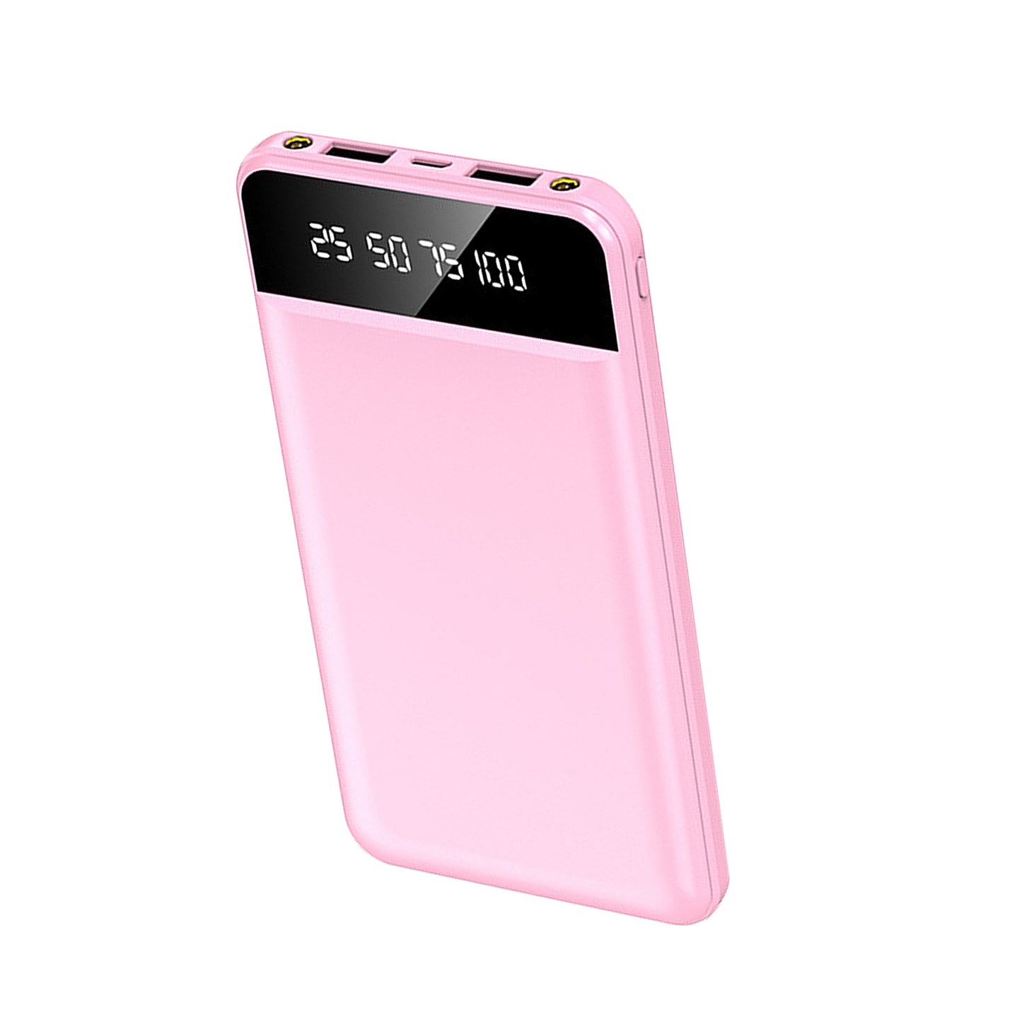 Power Bank 10000mAh Ultra Fino – Bateria Portátil com 2 USB e Lanterna LED