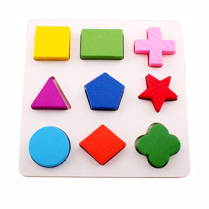 Puzzle Montessori Infantil – Reconhecimento de Formas e Cores
