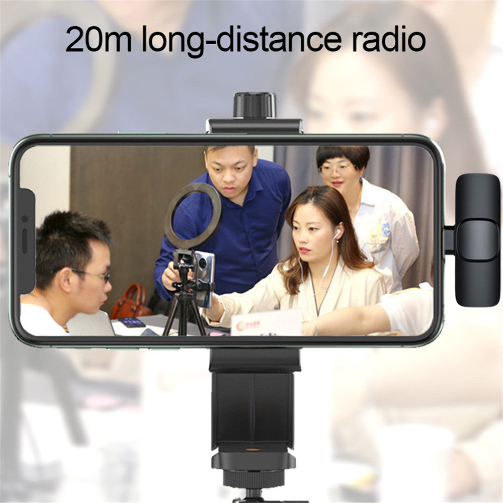 Microfone de Lapela Sem Fios para Telemóvel Smartphone