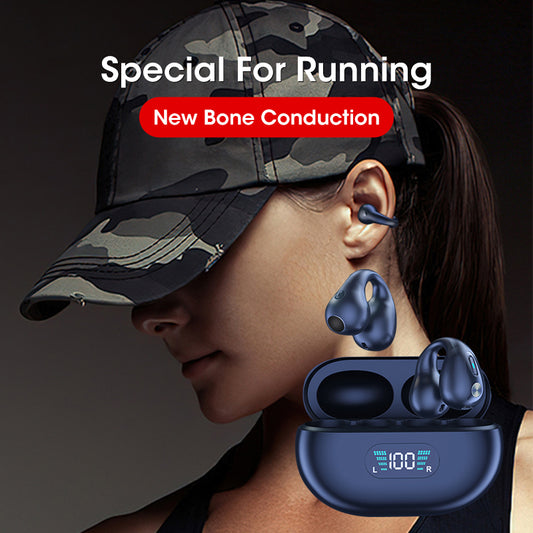 Auriculares Wireless Bluetooth 5.3 com Controlo Touch